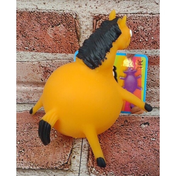 Fat Horse Ja-Ru Stretchy Toy Figure Squishy Animal Stretchable Squeeze Pony 3+ - Picture 3 of 13